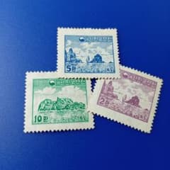9456 外国切手 韓国 1954年 独島（竹島）風景 3V - メルカリ