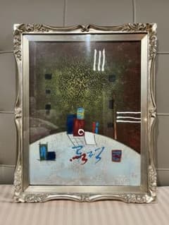 ⭐︎値下げ⭐︎【イタリアの画家】Erwin PINERO 油彩画 シルバー