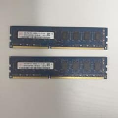 DDR3 PC3-12800 U 4GB x2【ジャンク】 - メルカリ