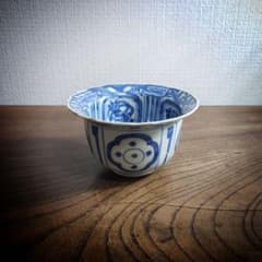 向付 古染付写し 芙蓉手 花鳥文 小鉢 訳あり 欠け 江戸 - メルカリ