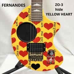 極美品】FERNANDES ZO-3 hide YELLOW HEART - メルカリ