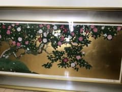 日本画家森田りえ子大型！版画柊野五色椿Japanシルクスクリーン限定