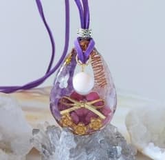 P555 オルゴナイト 天然石 パワーストーン ネックレス ペンダント