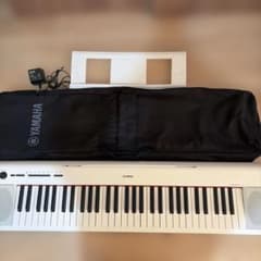 YAMAHA ヤマハ 電子ピアノ piaggero NP-12 白 ホワイト - メルカリ