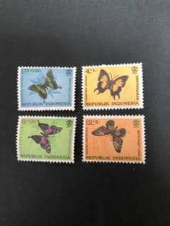 外国切手 1963年インドネシア切手 4種 未使用 - メルカリ