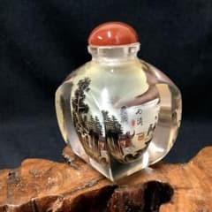 美品】 『内絵 鼻煙壺(びえんこ) 山水図文様』 - メルカリ