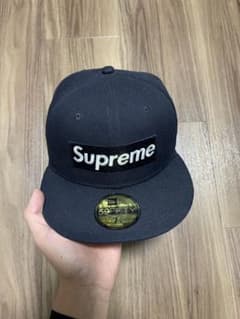 Supreme ニューエラ ヤンキース ネイビー キャップ 7 3/4 - メルカリ