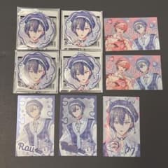 にじさんじ ぎゃうるふ 小柳ロウ ぎゃう 缶バッジ チェキ風カード