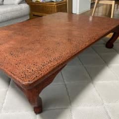 値下げ 若狭塗 漆 研ぎ出しアンティーク机 座卓 ローテーブル 和モダン