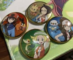 ポケモン【イッシュ地方】BW主人公・ベル・チェレン缶バッジセット