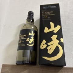 山崎 18年 空瓶 空箱 未洗浄 シングルモルトウイスキー 700ml - メルカリ