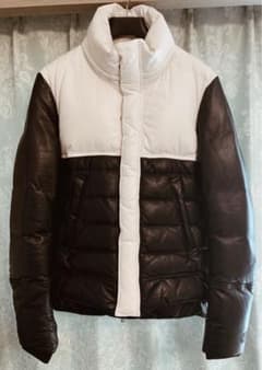 定価25万超/EXILE着】 コールブラック 極上レザー ダウンジャケット