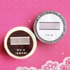 闪砂 印记-黑 白 2cm×5m2点セット 海外マスキングテープ レース