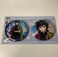 鬼滅の刃 冨岡義勇 柱展 キービジュアル グリッター缶バッジセット