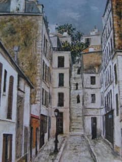 モーリス・ユトリロ、【コタン小路】、希少な額装用画集より - メルカリ