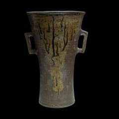 小鹿田焼 花入 花瓶 壺 高さ26cm 両耳付 民藝 花器 古民家 古道具