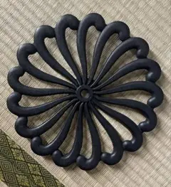 茶道具釜敷時代カンバ釜敷宗慶書付収納袋共箱税抜25万購入S228KS