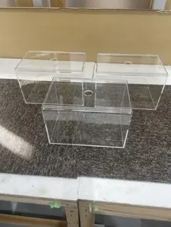 四台セット出品）小型アクリル水槽 白色5×5mm（200×100×200）