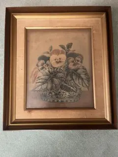 岡 鹿之助「巣」リトグラフ 本人鉛筆サイン入 額付 EA版 25.10.29−1