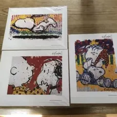 SNOOPYトムエバハート非売品ポスター8種類9枚額縁付