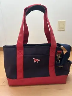 DOG DEPT キャリーバッグ ネイビー/レッド 2025年最新】Dog Dept