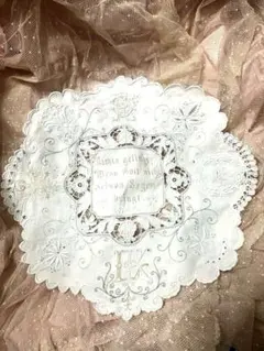 アンティーク ドレスデン or ブラーノレース 向日葵刺繍 上質リネン