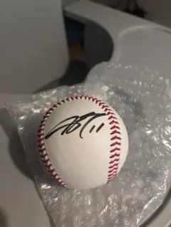 山下舜平大NPB試合球直筆サインボール