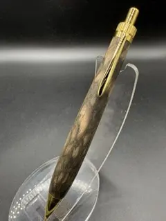 532極上 黒柿 孔雀杢 縮杢 木軸シャーペン ボールペン 特上黒柿のシャープ