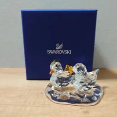 箱付き スワロフスキー 置物 クリスタル ヘラサギ 鳥 サギ NO.178 箱