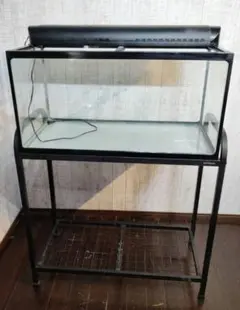 大阪府高槻市]☆引き取り限定☆中古水槽・900スリムフレーム水槽・水槽台