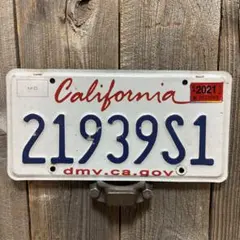 508ヴィンテージ アメリカカリフォルニアナンバープレートライセンス