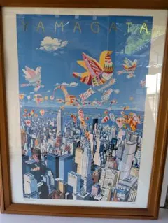 ヒロ・ヤマガタ USオープンチャンピオンシップ 中古 大判額装アート