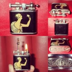 30'S☆騙し絵☆オイルライター☆ビンテージ☆トリックアート☆セクシー