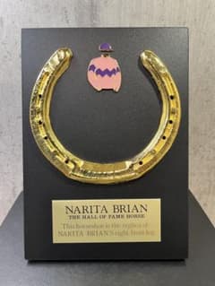 ナリタブライアン蹄鉄記念品馬毛付き