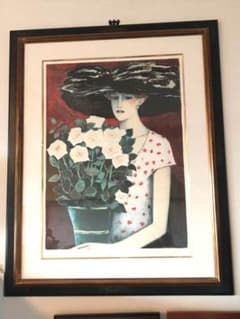 カシニョールリトグラフ 33/150 女性のいないリトグラフは希少です