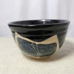 瀬戸黒茶盌加藤卓男作本物保証 国指定重要無形文化財保持者