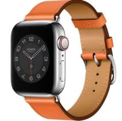 2528 Apple Watch エルメス インディゴ クレ オレンジ 二重