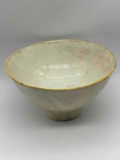 宋時代定窯白磁刻魚文茶碗影青景徳鎮唐物古賞物(C-73)