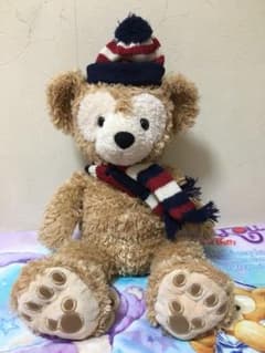 ダッフィー トリコロール 白タグ ビーズ入り チャイナ ぬいぐるみ