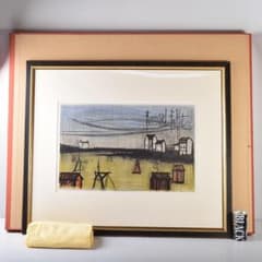 ベルナール・ビュッフェ「Chateau de Vitre」希少画集の額装画