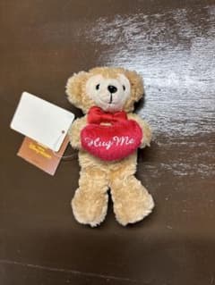 希少白タグハグミーディズニーベア2個ハート型クッション付き