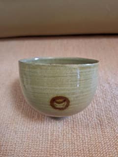 茶道具 虫明焼 むしあけ 鈴紋 茶碗 古美術 DT168