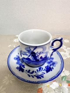 珍！デルフト幾何学紋印判酒盃・小カップ