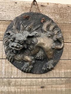 琉球沖縄【故】島常賀蟹文壺カニシーサー 名工ヤチムンやちむん壺屋焼