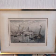 Franch Lelan 室内風景 リトグラフ 大判