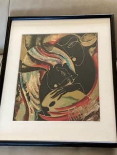 マーティロ・マヌキアン「春」シルクスクリーン直筆サイン