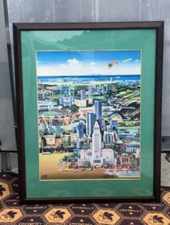 額縁☆ヒロヤマガタ（山形博導）☆ガゼボ☆代表的なヤマガタブルー