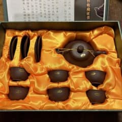 中国 翡翠水差し、高坏、お盆セット