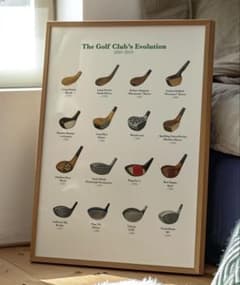 ゴルフコース アートプリント A2版 2枚セット