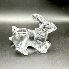 バカラ】うさぎ 置物 インテリア☆美品☆金運/幸運/開運